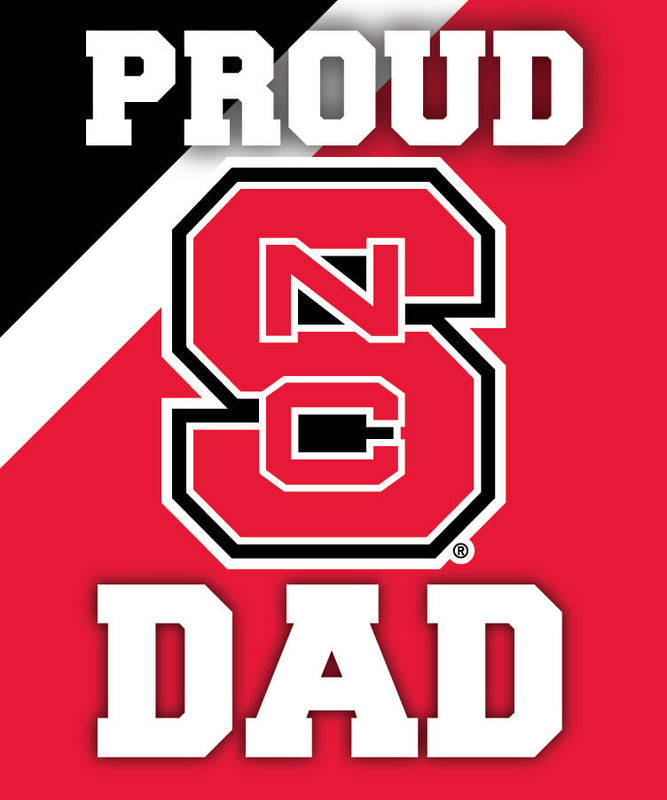 NC State Wolfpack 5x6-Inch Proud Dad NCAA - Durable School Spirit Vinyl Decal Perfect Gift for Dad