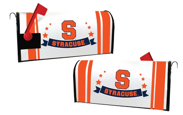 Syracuse Orange NCAA Officially Licensed Mailbox Cover Logo and Stripe Design