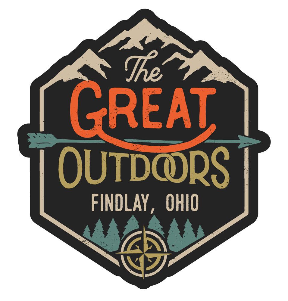 Findlay Ohio Souvenir Decorative Stickers (Choose theme and size)