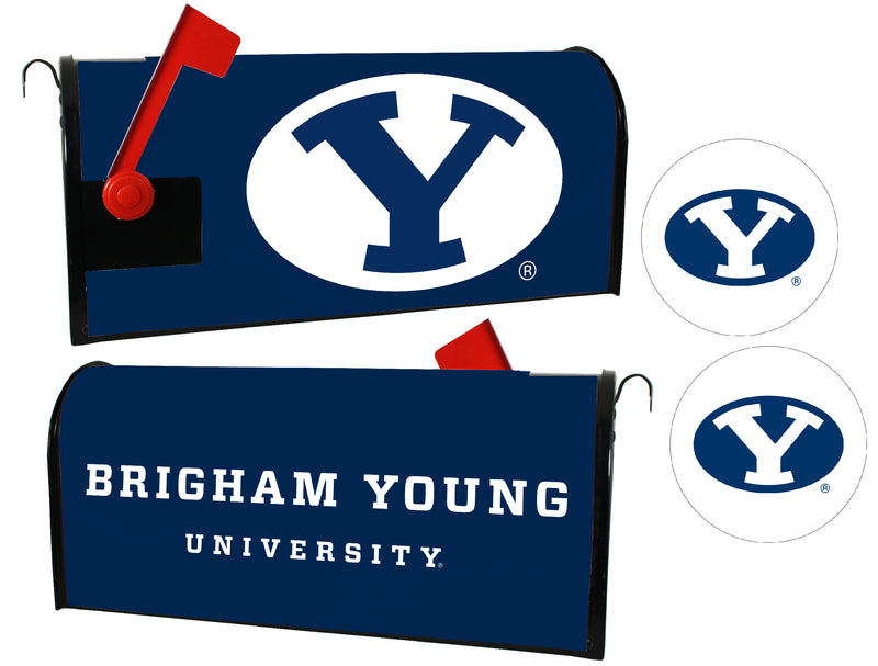 Brigham Young Cougars NCAA Officially Licensed Mailbox Cover & Sticker Set
