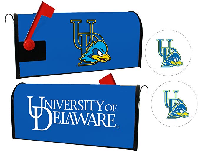 Delaware Blue Hens NCAA Officially Licensed Mailbox Cover & Sticker Set