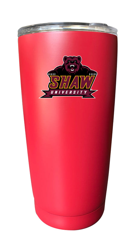 Shaw University Bears NCAA Insulated Tumbler - 16oz Stainless Steel Travel Mug Choose Your Color