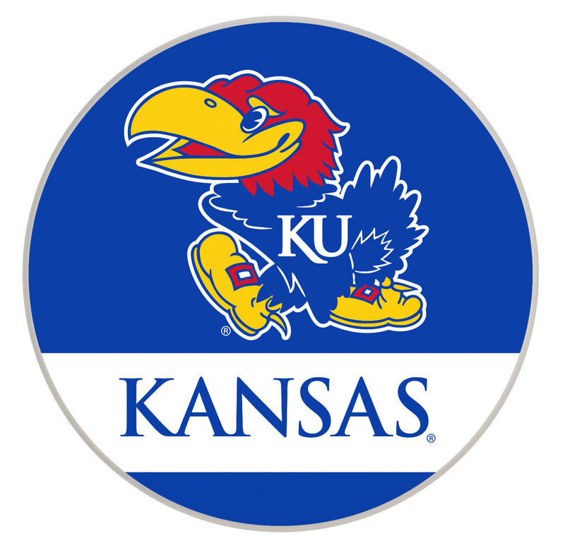 Kansas Jayhawks Officially Licensed Paper Coasters (4-Pack) - Vibrant, Furniture-Safe Design