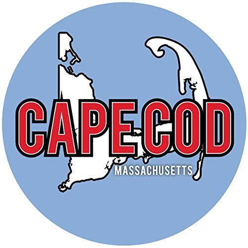 Cape Cod Massachusetts National Seashore Lighthouse Nautical Beach Souvenir 3" Round Sticker Decal