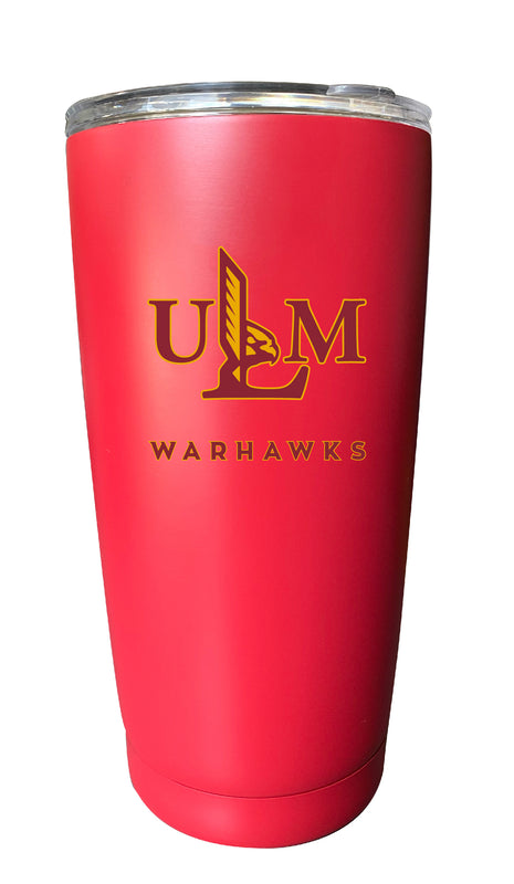 University of Louisiana Monroe NCAA Insulated Tumbler - 16oz Stainless Steel Travel Mug Choose Your Color