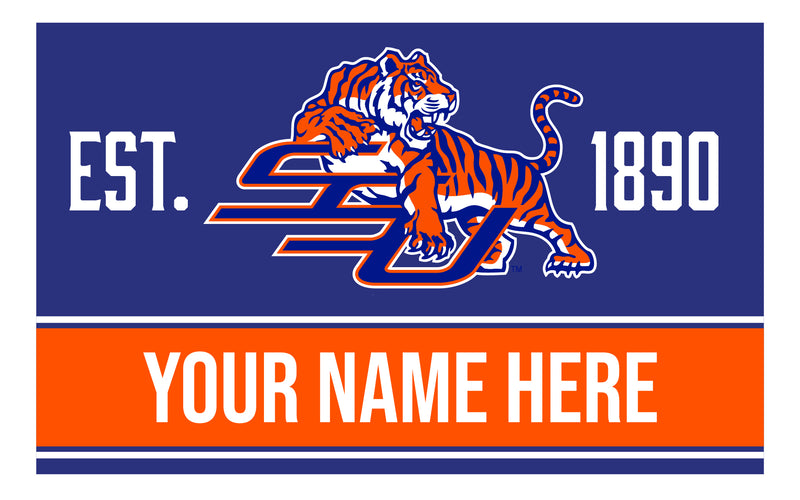 Personalized Customizable Savannah State University Wood Sign with Frame Custom Name