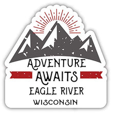 Load image into Gallery viewer, Eagle River Wisconsin Souvenir Decorative Stickers (Choose theme and size)
