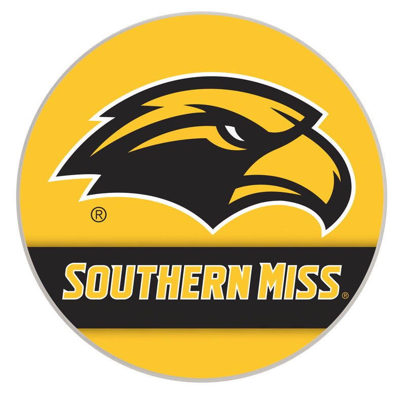 Southern Mississippi Golden Eagles Officially Licensed Paper Coasters (4-Pack) - Vibrant, Furniture-Safe Design