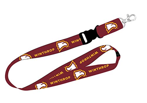 Ultimate Sports Fan Lanyard - Winthrop University Spirit, Durable Polyester, Quick-Release Buckle & Heavy-Duty Clasp