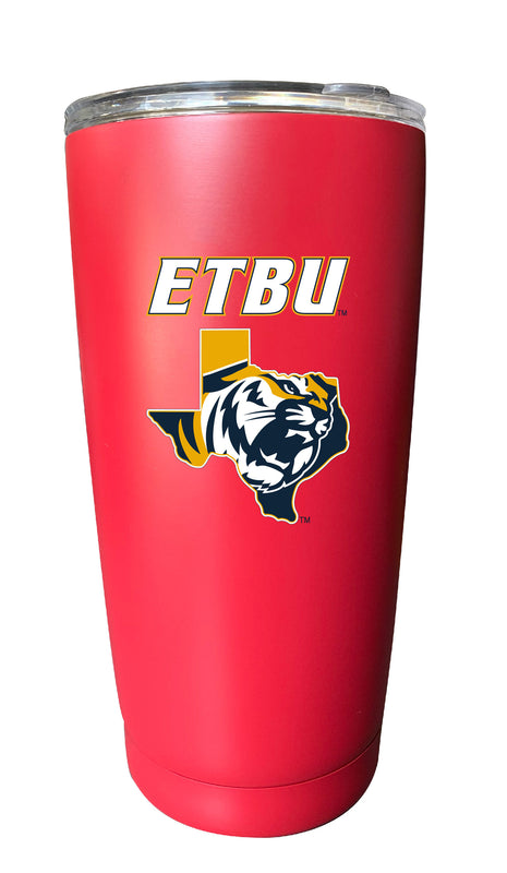 East Texas Baptist University NCAA Insulated Tumbler - 16oz Stainless Steel Travel Mug Choose Your Color