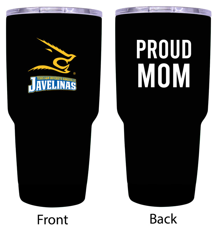 Texas A&M Kingsville Javelinas Proud Mom 24 oz Insulated Stainless Steel Tumbler - Black