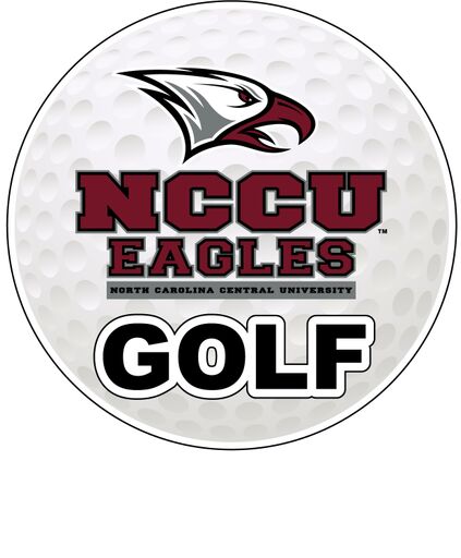 North Carolina Central Eagles 4-Inch Round Golf NCAA Fairway Fervor Vinyl Decal Sticker