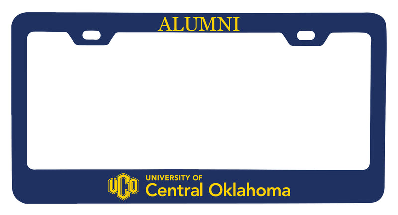 NCAA University of Central Oklahoma Bronchos Alumni License Plate Frame - Colorful Heavy Gauge Metal, Officially Licensed