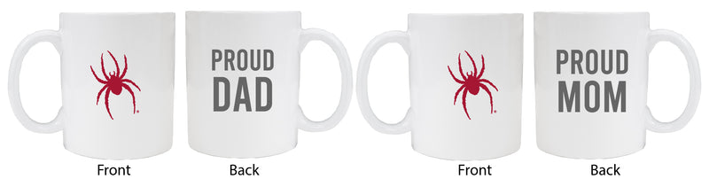 Richmond Spiders Proud Mom And Dad White Ceramic Coffee Mug 2 pack (White)
