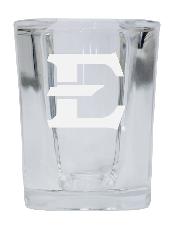 East Tennessee State University NCAA Collector's Edition 2oz Square Shot Glass - Laser Etched Logo
