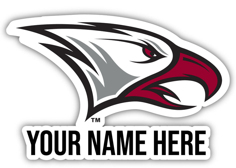 North Carolina Central Eagles 9x14-Inch Mascot Logo NCAA Custom Name Vinyl Sticker - Personalize with Name