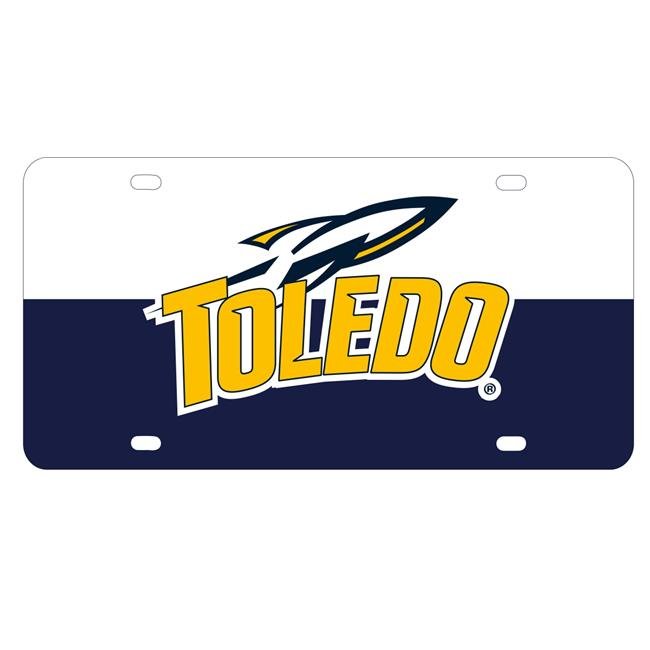 NCAA Toledo Rockets Metal License Plate - Lightweight, Sturdy & Versatile