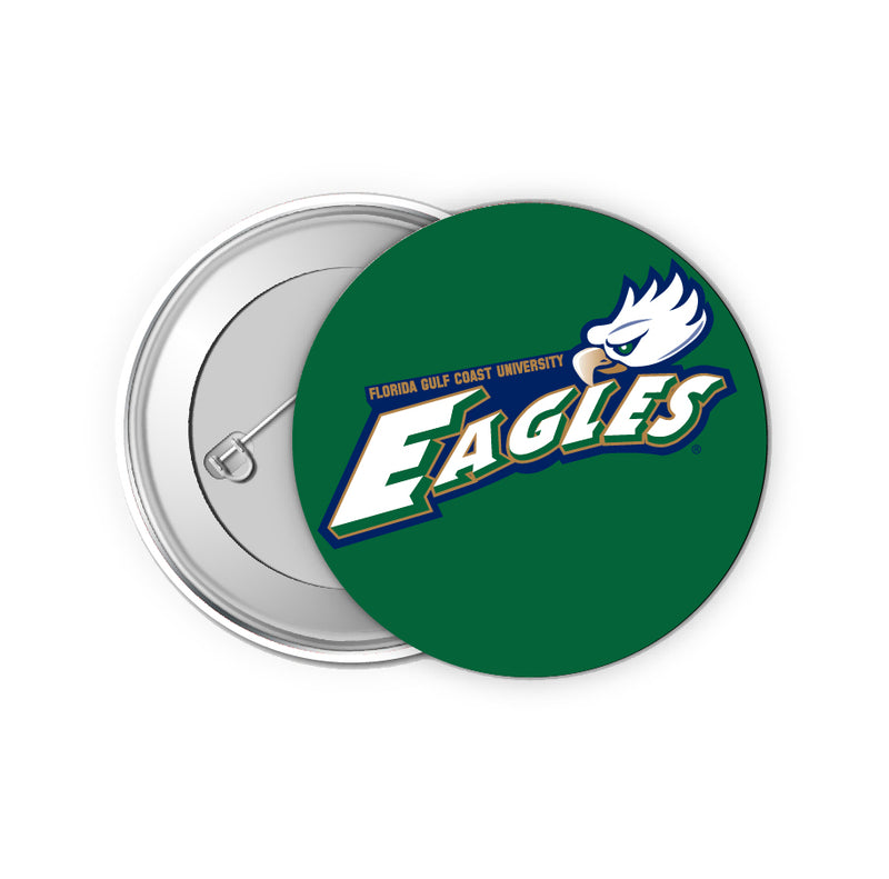 Florida Gulf Coast Eagles 2-Inch Button Pins (4-Pack) | Show Your School Spirit