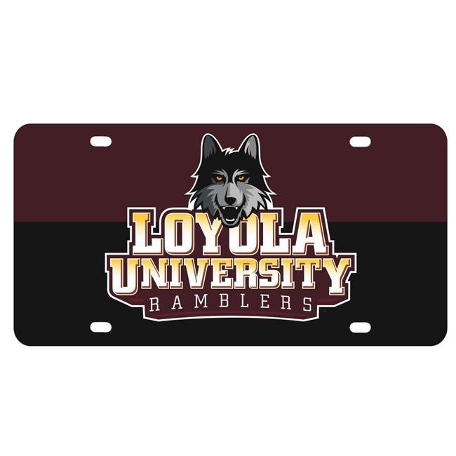 NCAA Loyola University Ramblers Metal License Plate - Lightweight, Sturdy & Versatile