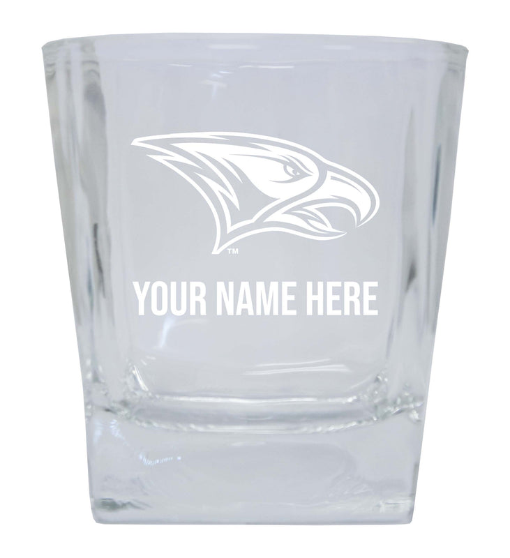 North Carolina Central Eagles 2-Pack Personalized NCAA Spirit Elegance 10oz Etched Glass Tumbler