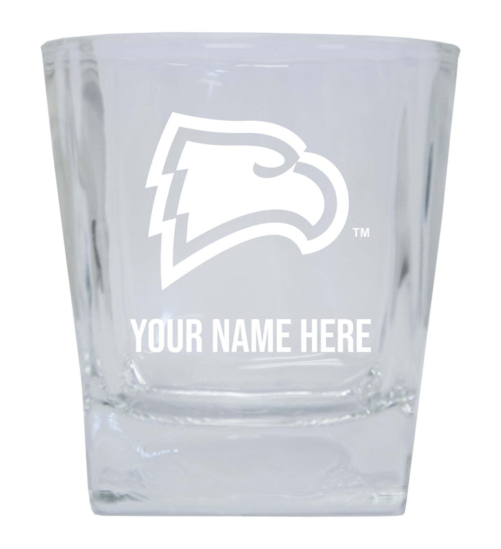 Winthrop University 2-Pack Personalized NCAA Spirit Elegance 10oz Etched Glass Tumbler