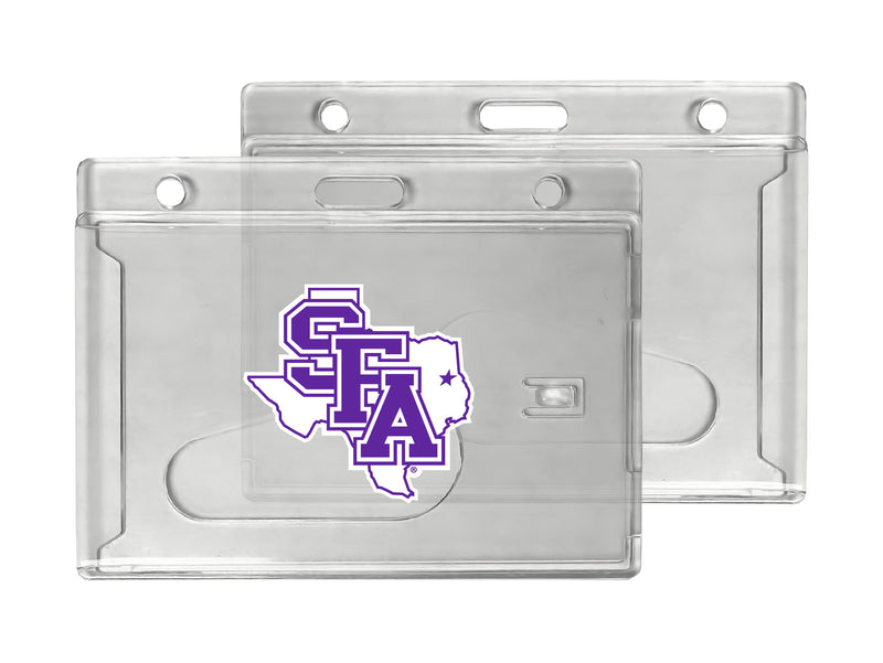 Stephen F. Austin State University Officially Licensed Clear View ID Holder - Collegiate Badge Protection