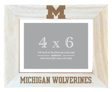 Load image into Gallery viewer, Michigan Wolverines Wooden Photo Frame - Customizable 4 x 6 Inch - Elegant Matted Display for Memories
