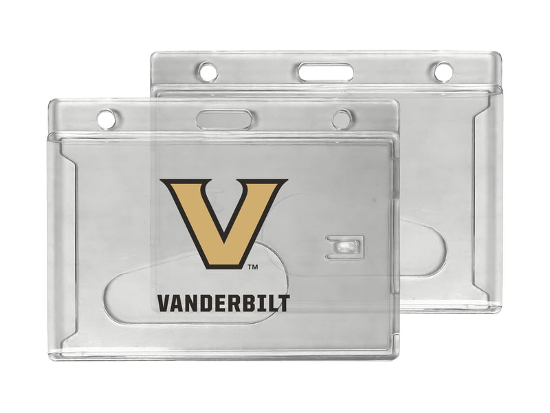 Vanderbilt University Officially Licensed Clear View ID Holder - Collegiate Badge Protection