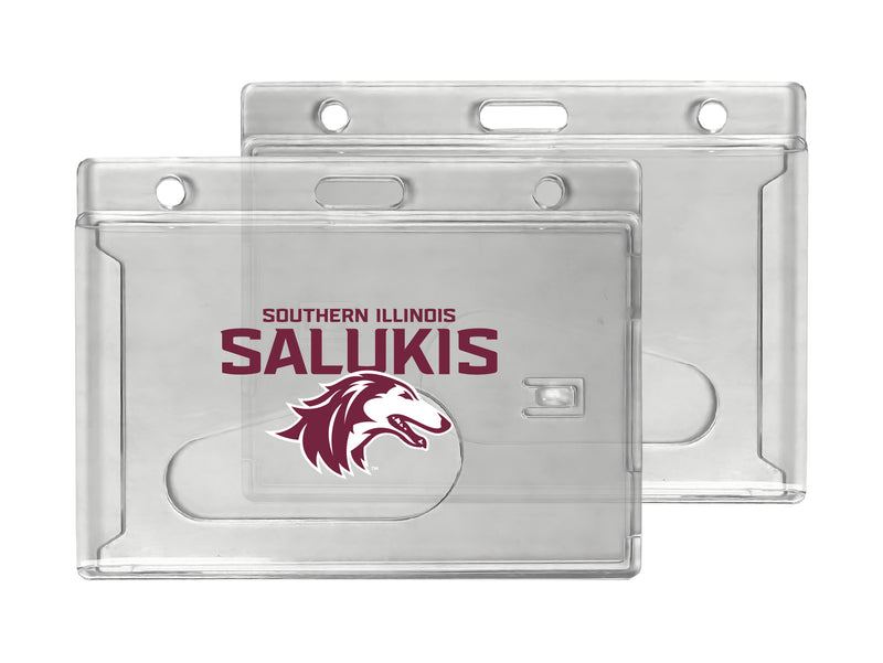 Southern Illinois Salukis Officially Licensed Clear View ID Holder - Collegiate Badge Protection