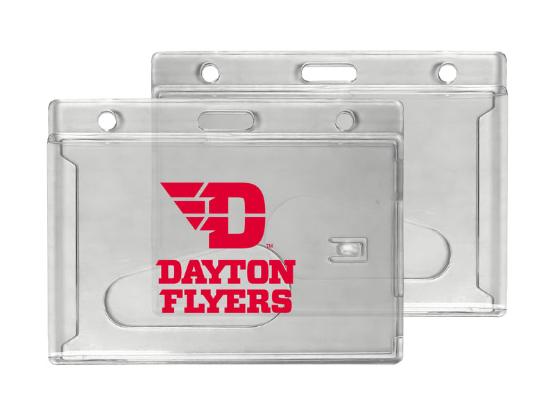 Dayton Flyers Officially Licensed Clear View ID Holder - Collegiate Badge Protection