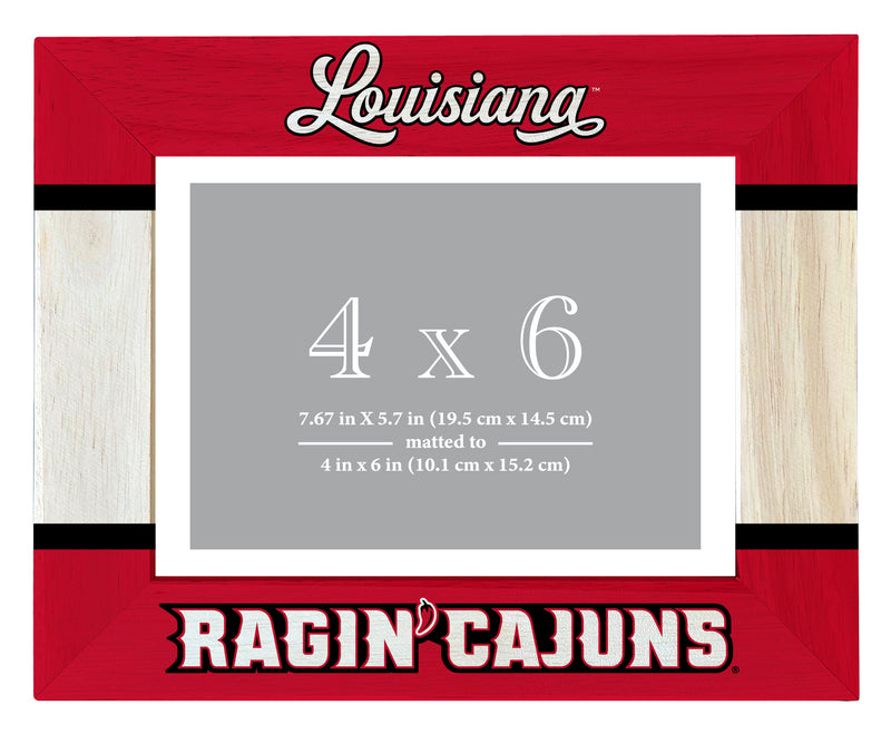 Louisiana at Lafayette Wooden Photo Frame - Customizable 4 x 6 Inch - Elegant Matted Display for Memories