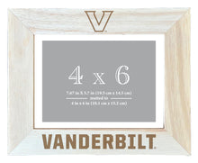 Load image into Gallery viewer, Vanderbilt University Wooden Photo Frame - Customizable 4 x 6 Inch - Elegant Matted Display for Memories

