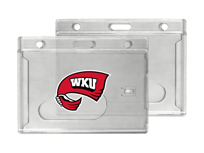 Western Kentucky Hilltoppers Officially Licensed Clear View ID Holder - Collegiate Badge Protection