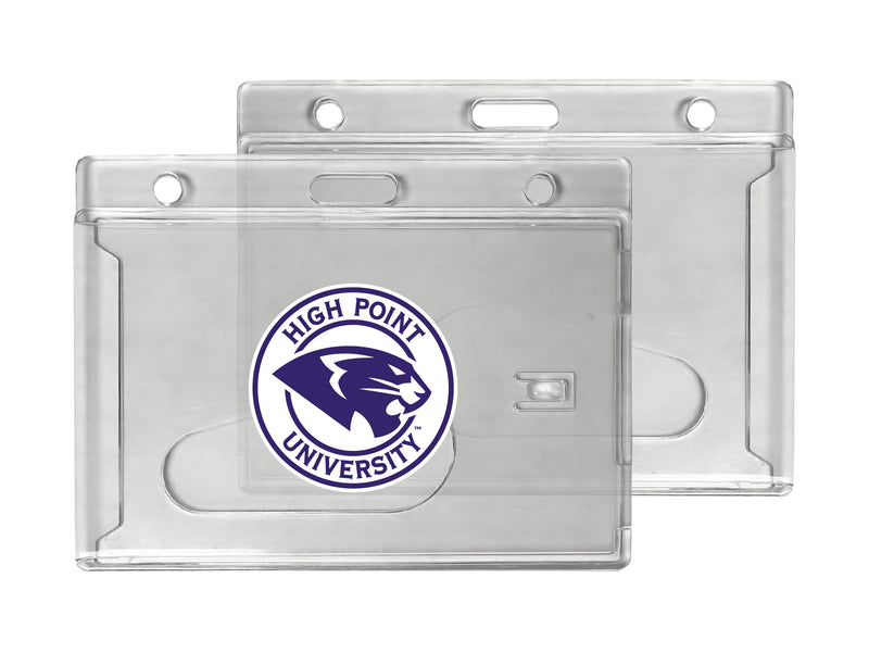 High Point University Officially Licensed Clear View ID Holder - Collegiate Badge Protection
