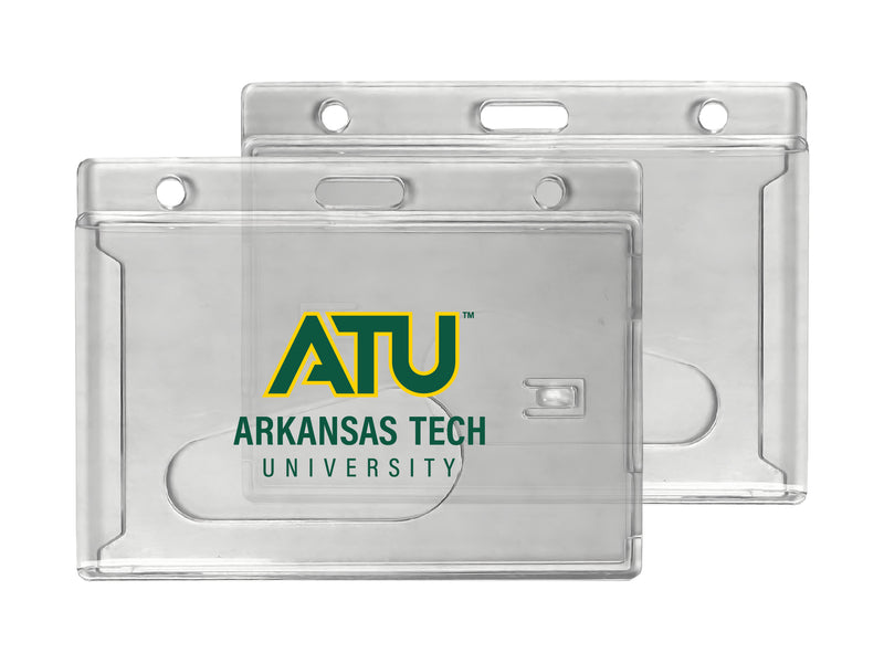 Arkansas Tech University Officially Licensed Clear View ID Holder - Collegiate Badge Protection