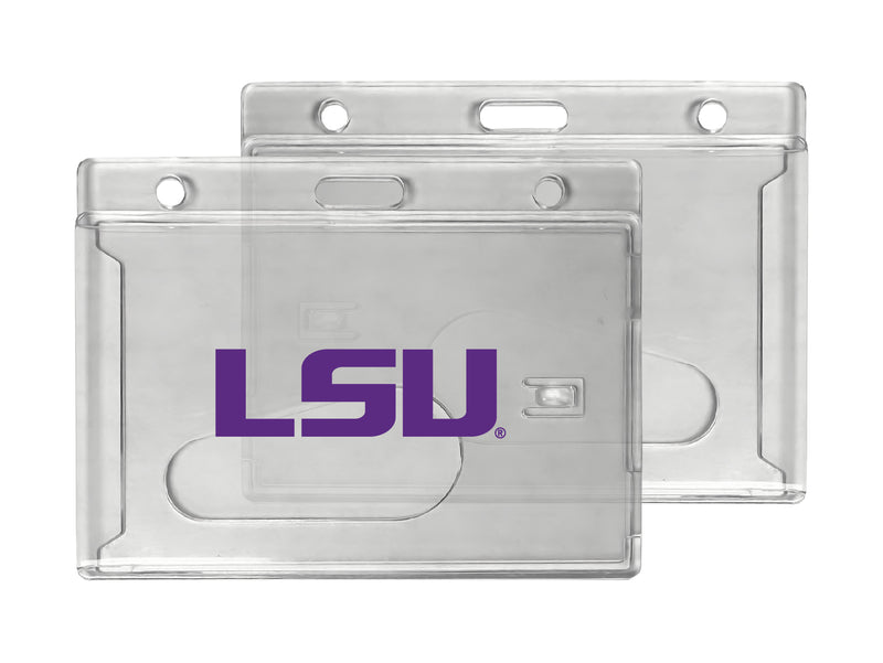 LSU Tigers Officially Licensed Clear View ID Holder - Collegiate Badge Protection