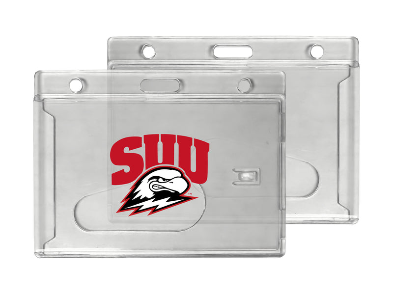 Southern Utah University Officially Licensed Clear View ID Holder - Collegiate Badge Protection