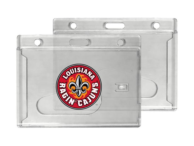 Louisiana at Lafayette Officially Licensed Clear View ID Holder - Collegiate Badge Protection