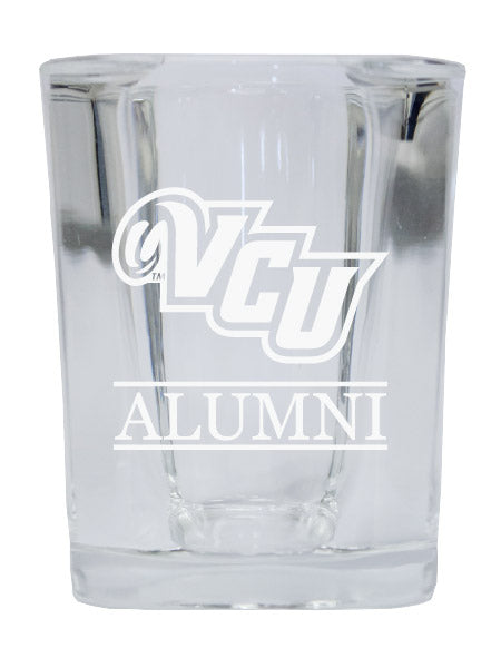 NCAA Virginia Commonwealth Alumni 2oz Laser Etched Square Shot Glass