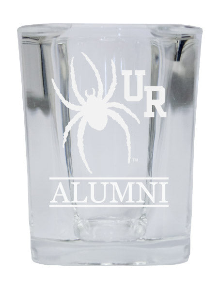 NCAA Richmond Spiders Alumni 2oz Laser Etched Square Shot Glass