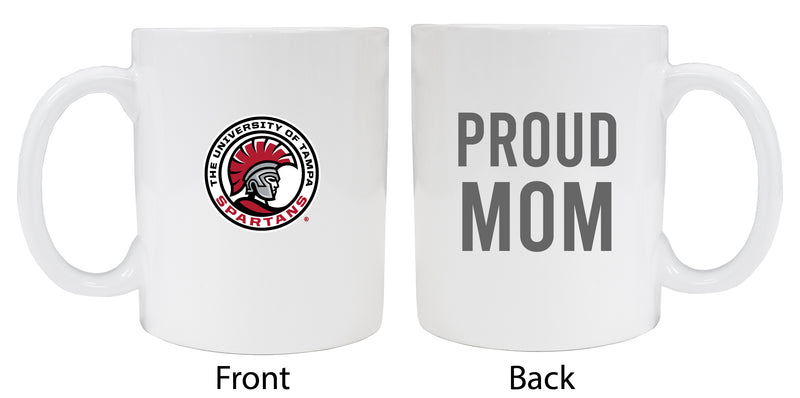University of Tampa Spartans Proud Mom Ceramic Coffee Mug - White (2 Pack)