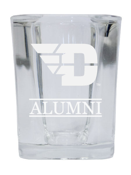 NCAA Dayton Flyers Alumni 2oz Laser Etched Square Shot Glass