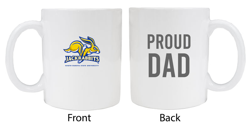 South Dakota State Jackrabbits Proud Dad Ceramic Coffee Mug - White