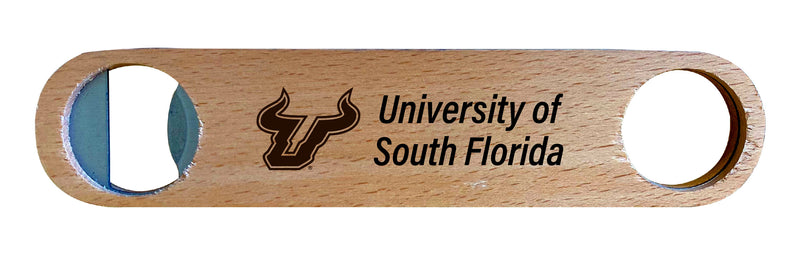 South Florida Bulls NCAA Elegant Laser-Etched Wooden Bottle Opener - Collegiate Bar Accessory