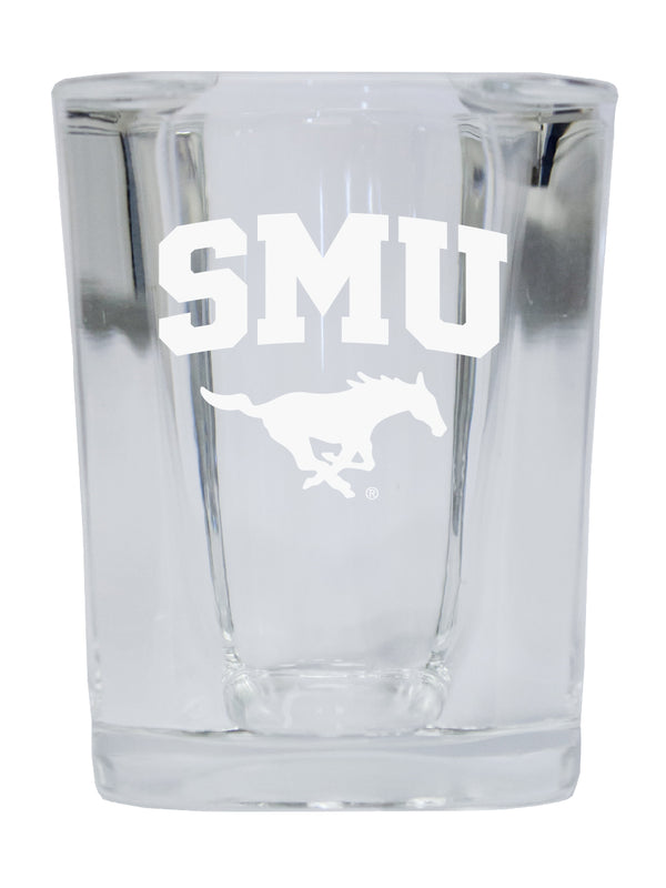 Southern Methodist University NCAA Collector's Edition 2oz Square Shot Glass - Laser Etched Logo
