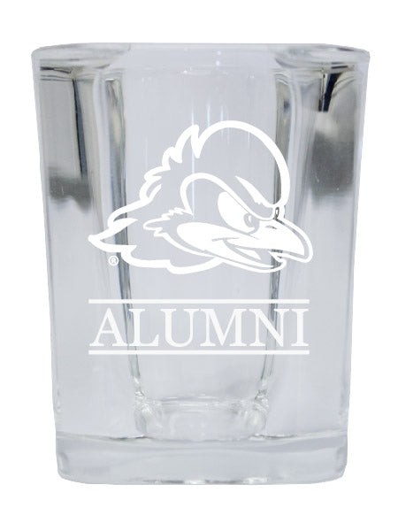 NCAA Delaware Blue Hens Alumni 2oz Laser Etched Square Shot Glass