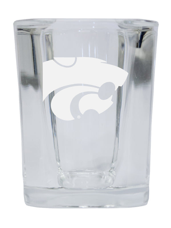 Kansas State Wildcats NCAA Collector's Edition 2oz Square Shot Glass - Laser Etched Logo
