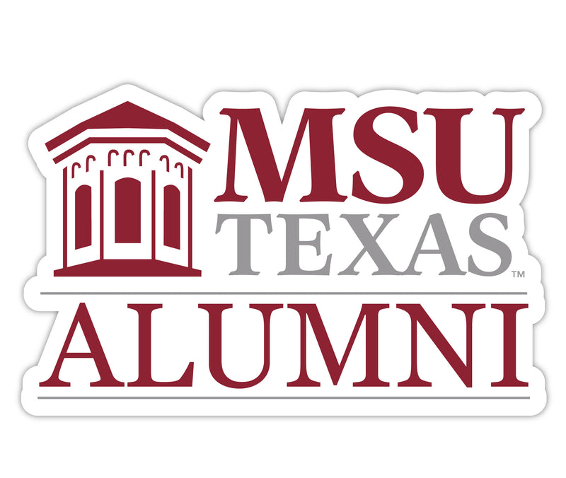 Midwestern State University Mustangs 4-Inch Alumni NCAA Vinyl Sticker - Durable School Spirit Decal