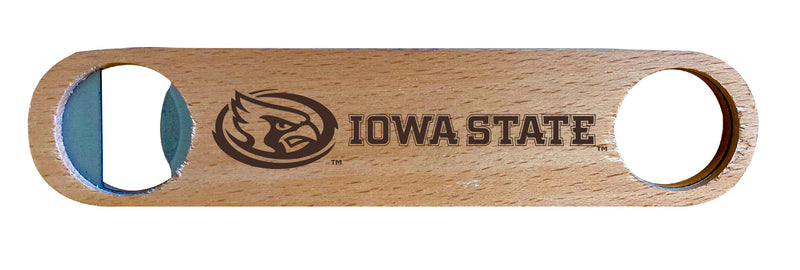 Iowa State Cyclones NCAA Elegant Laser-Etched Wooden Bottle Opener - Collegiate Bar Accessory