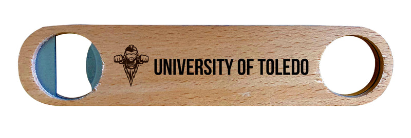 Toledo Rockets NCAA Elegant Laser-Etched Wooden Bottle Opener - Collegiate Bar Accessory